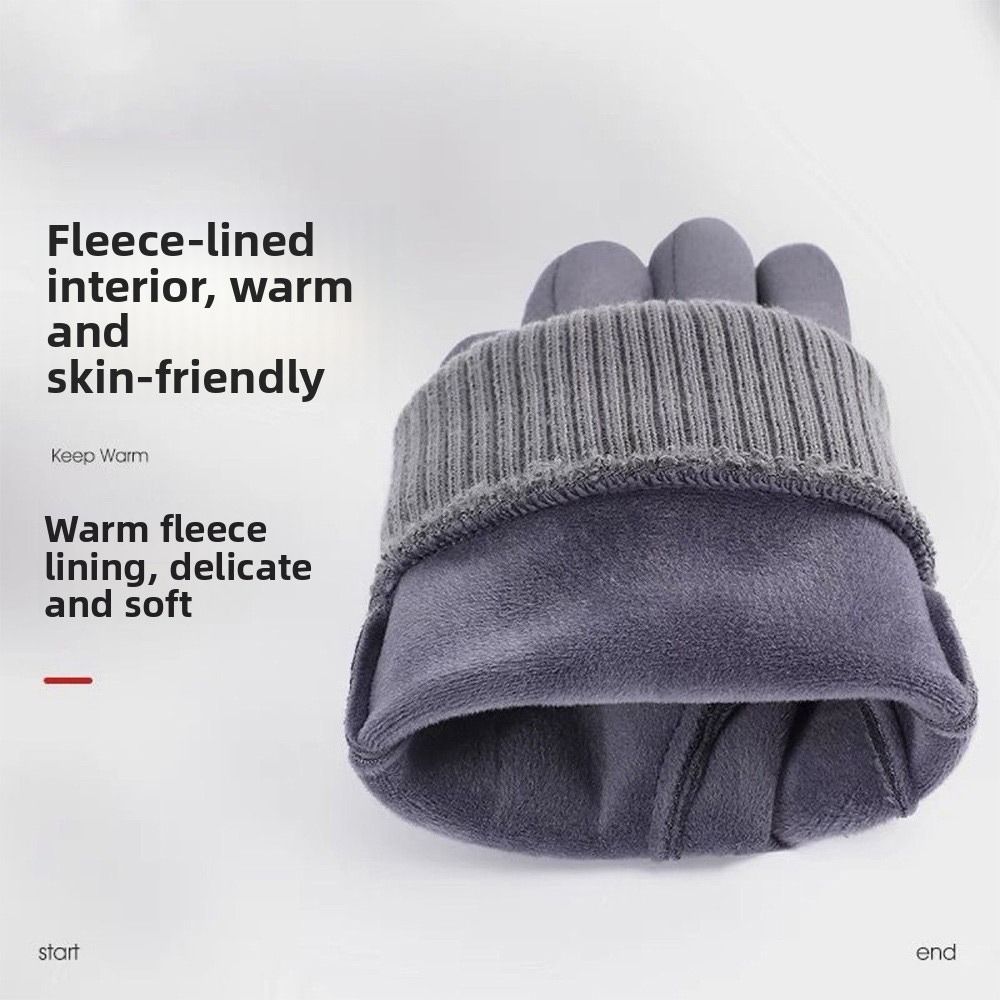 Driving Mittens Fleece Lining  - огляд і ціна Leather Driving Glove